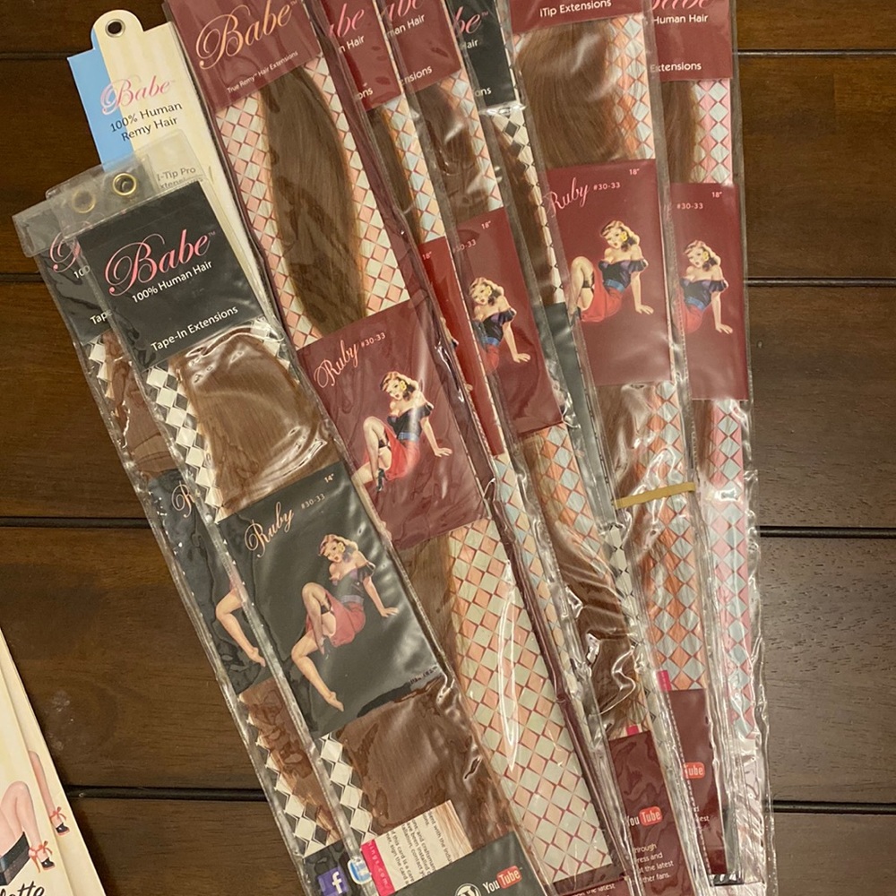 Red I-TIP HAIR EXTENSIONS #30/33